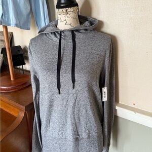 Amazon Essentials Gray Hooded Sweatshirt Relaxed Fit